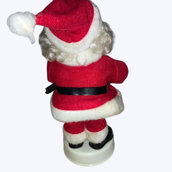 Animated Santa Claus Holding Candle 12" Traditional Christmas Holiday Decor - Picture 5 of 9